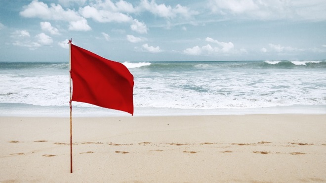vlag strand veilig kwal